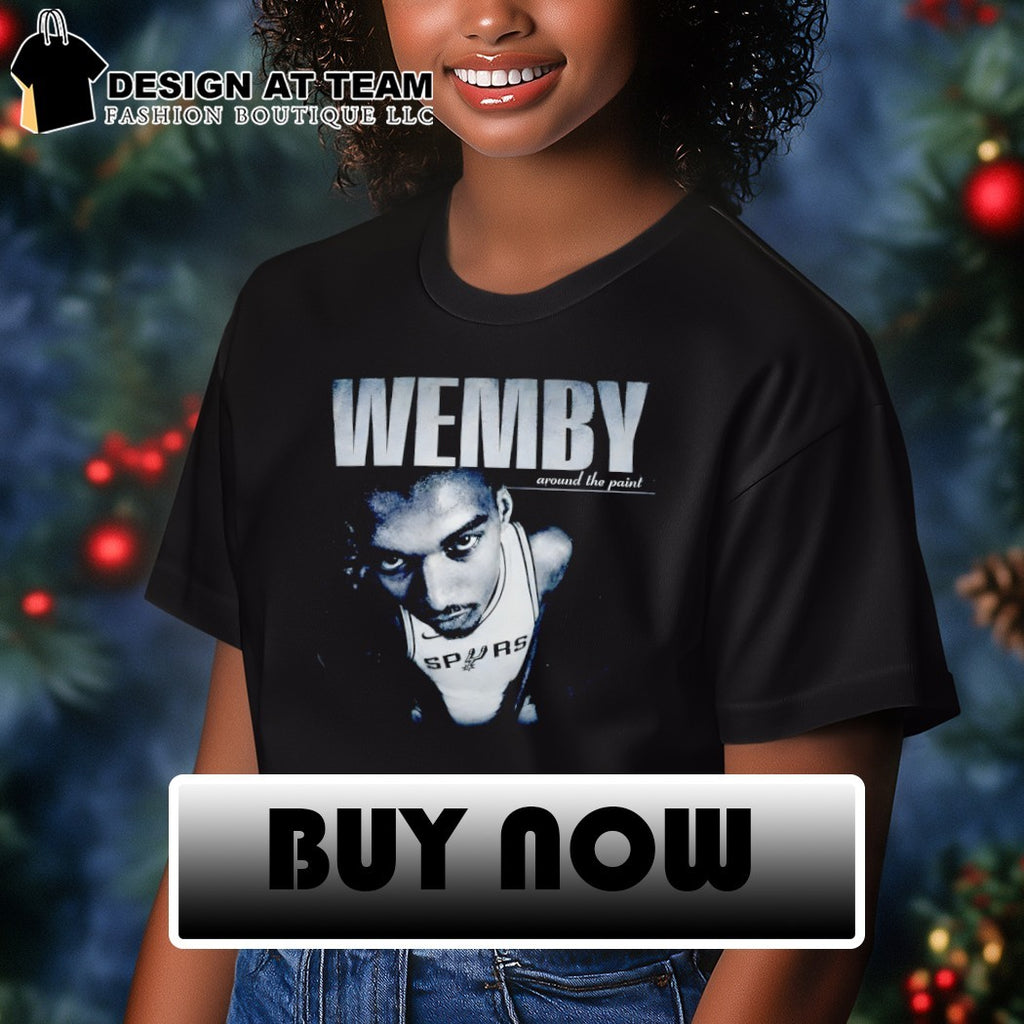 Wemby around the point Victor Wembanyama San Antonio Spurs Basketball NBA 2026 shirt