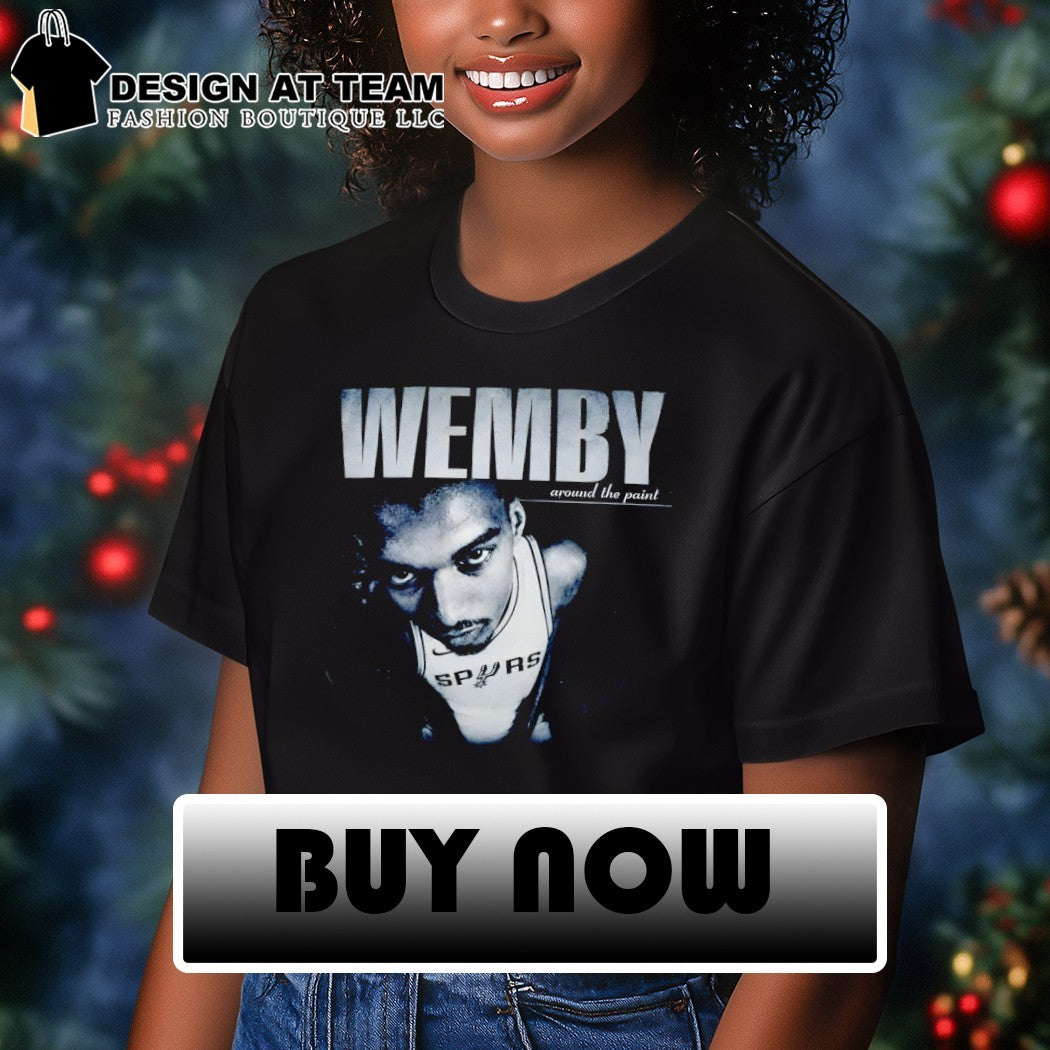 Wemby around the point Victor Wembanyama San Antonio Spurs Basketball NBA 2026 shirt