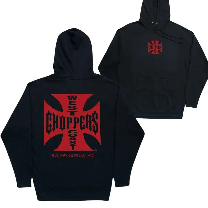 West Coast Choppers OG Classic Hoodie, Motorcycle Hoodie, Choppers Shirt, Graphic Hoodie For Men, Unisex Cotton Tops,...