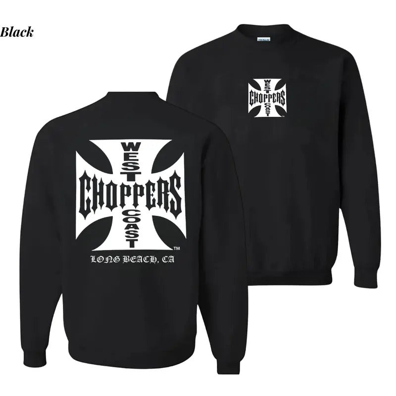 West Coast Choppers Sweatshirt, Motorbike Shirt, Motorcycle Shirt, Graphic Tee, Cotton Fabic Soft Top Menswear Hoodie
