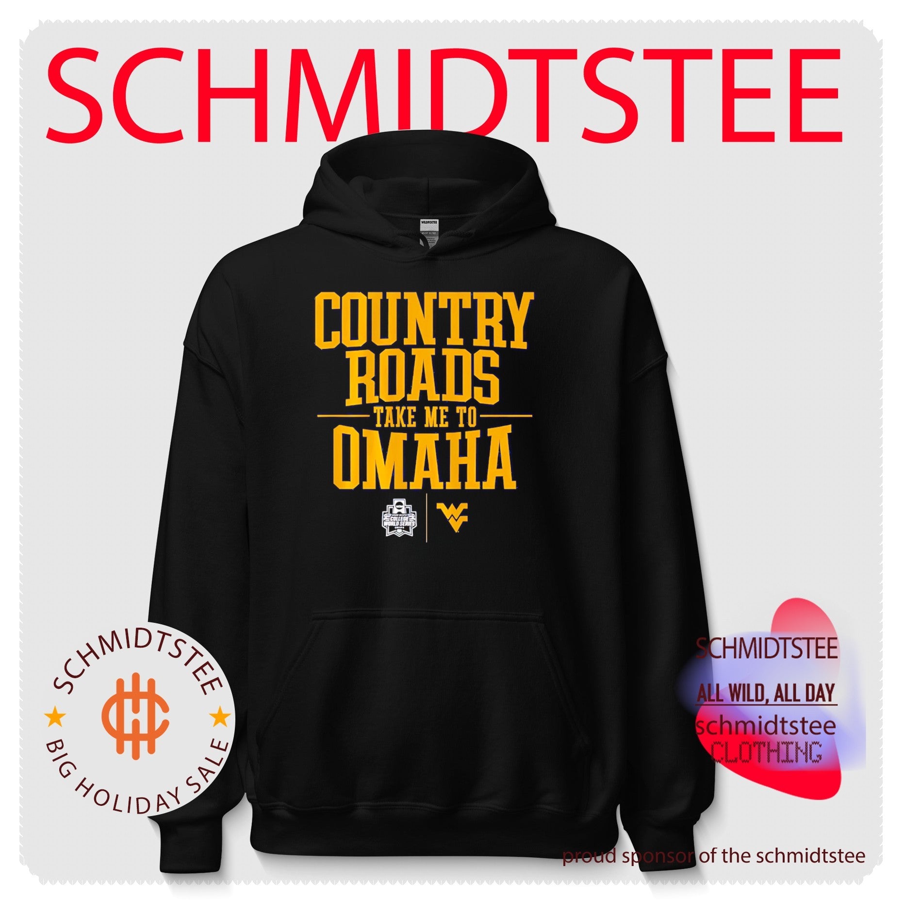 West Virginia Baseball Country Roads Take Me To Omaha shirt