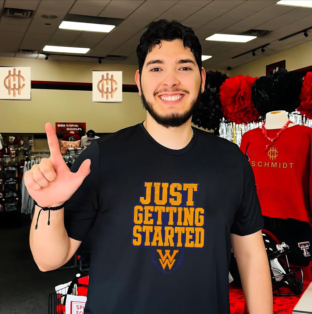 West Virginia Mountaineers 2026 Ncaa just getting started shirt