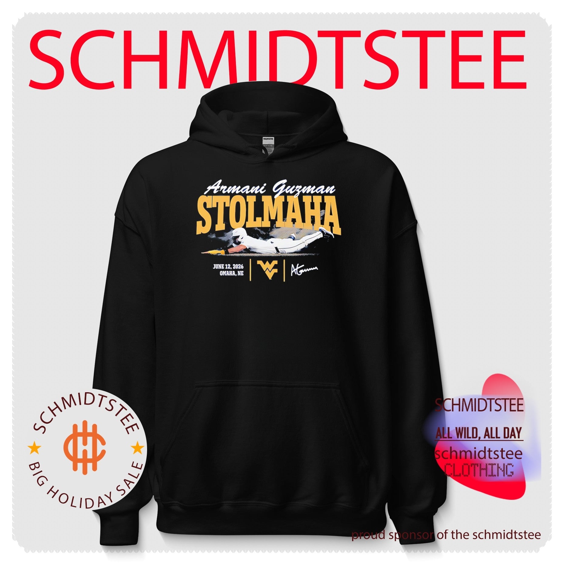 West Virginia Mountaineers Armani Guzman Stolmaha shirt