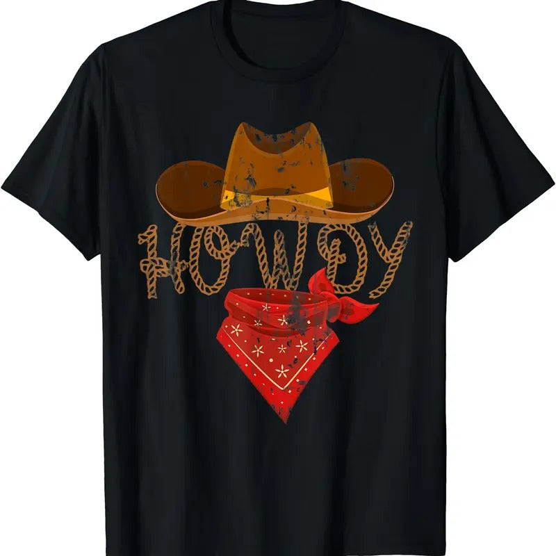 Western Cowboy Howdy Cotton Full Size Shirt Hoodie Sweatshirt