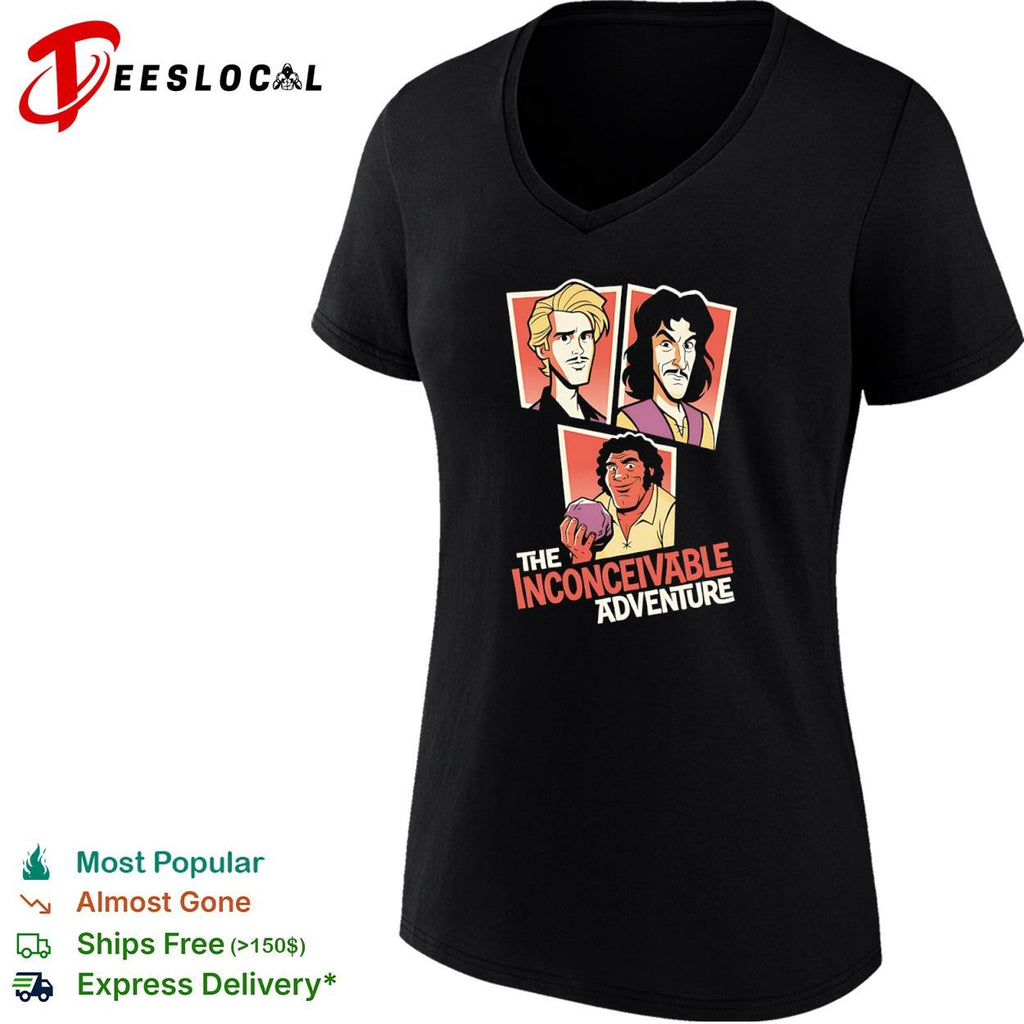 Westley Inigo and Fezzik from The Princess Bride Inconceivable Adventure shirt