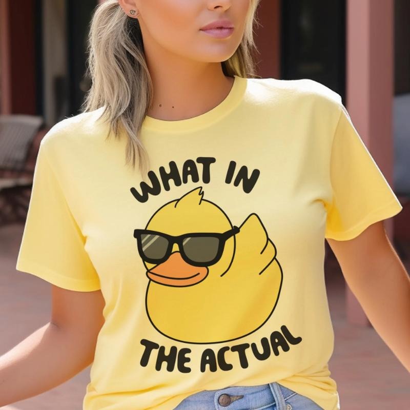 What Actual Duck Sarcastic Funny Hilarious Sarcasm Funny Sarcastic Sarcasm Funny Hilarious Sarcastic Funny Sarcastic Fun Sarcasm Casual Comfort Comfortable Soft Top Womenswear T-Shirts, Hoodie, Sweatshirt