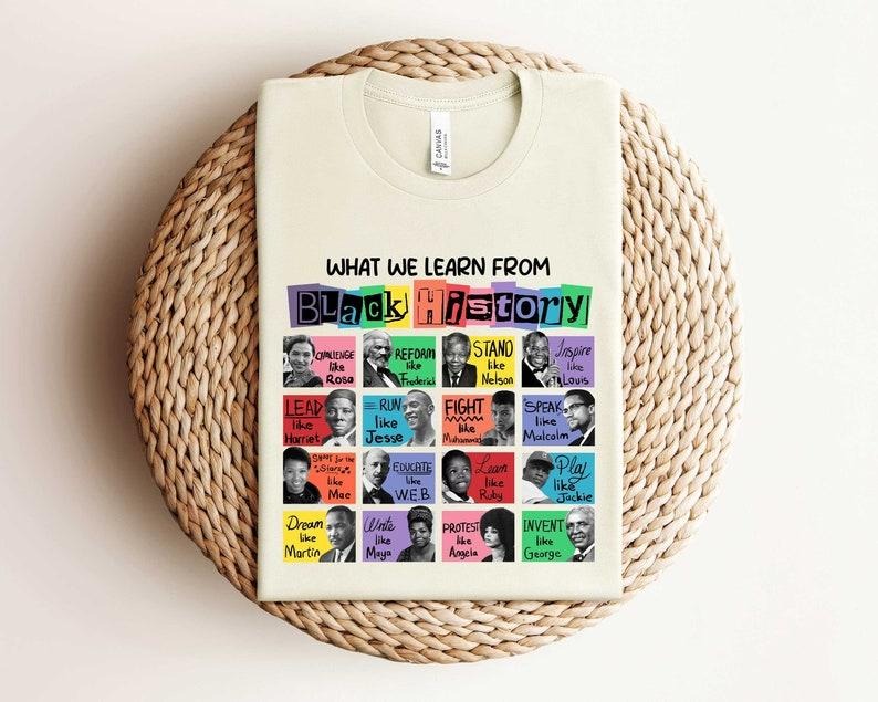 What We Learn Black History Black History Month Shirt Black History Shirt Black History Black Lives Matter Shirt T-Shirts, Hoodie, Sweatshirt