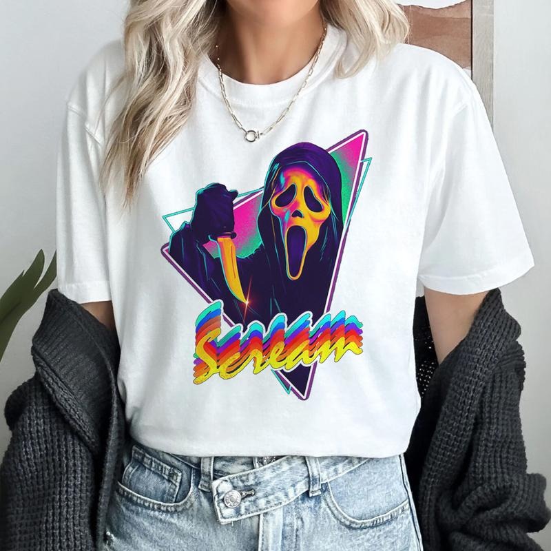 What's Your Favorite Ccary Movie Shirt Ghostface Scream Shirt Horror Movies Shirt Halloween Tshirt Spooky Season Shirt...