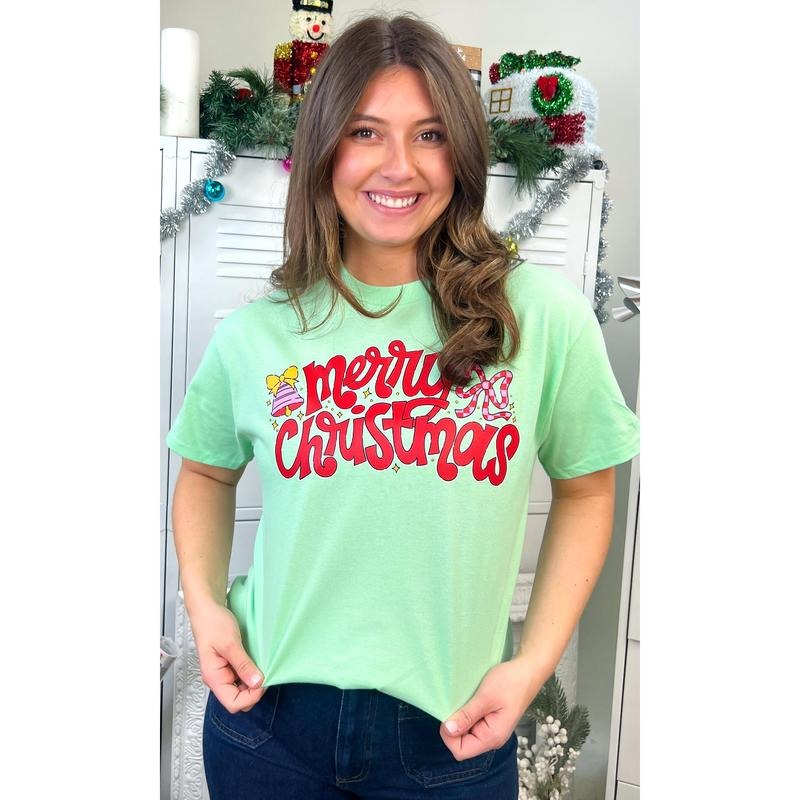 Whimsy Merry Christmas Graphic T-Shirt Hoodie Sweatshirt | PrintMintTees.com