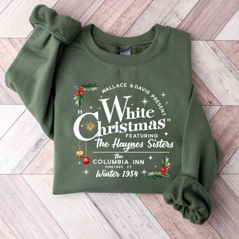 White Christmas Movie Shirt 1954, Holiday Christmas Tee, Wallace and Davis Shirt, Haynes Sisters Christmas Shirt Classic...