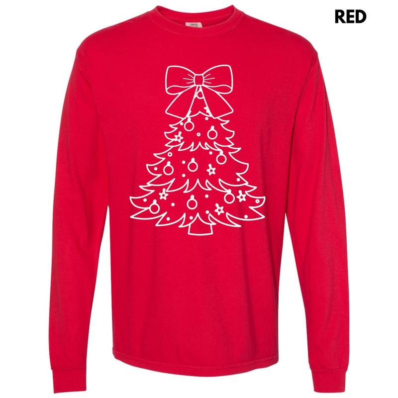 White Tree PUFF Long Sleeve Comfort Colors T-Shirts, Hoodie, Sweatshirt