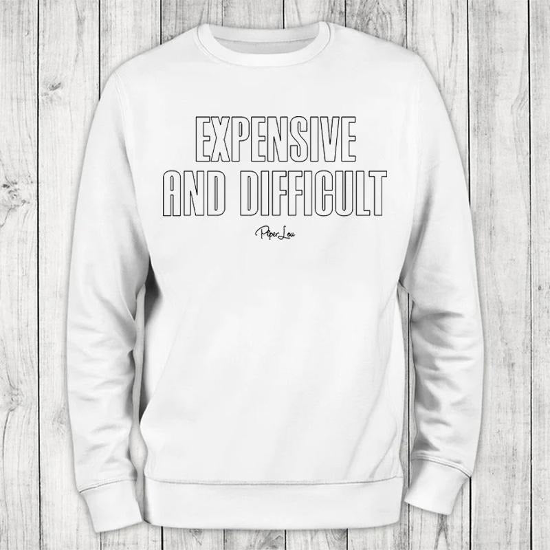 Expensive Difficult Outline Proudly Printed USA Gray White #Sassy #Cute #Colorprint T-Shirts, Hoodie, Sweatshirt