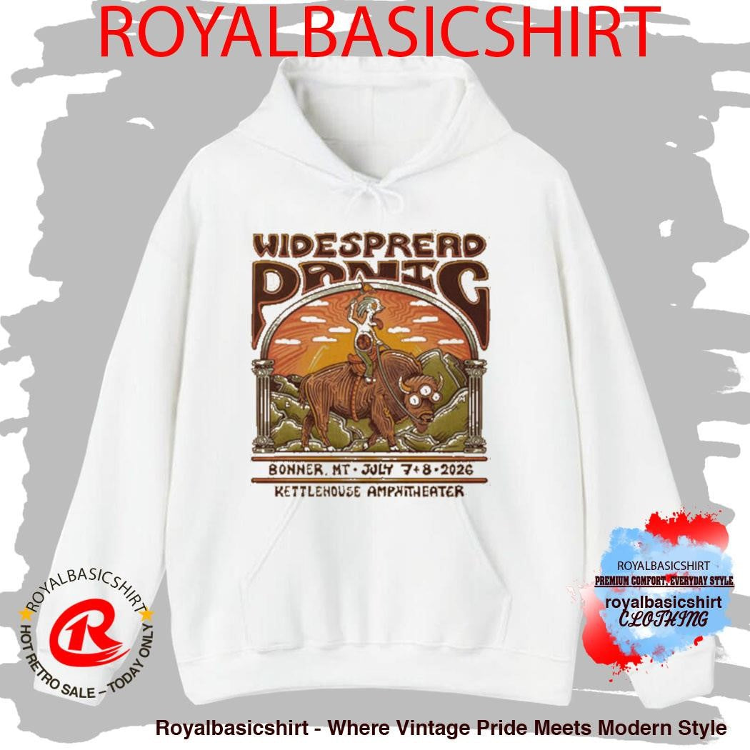 Widespread Panic Event Poster At Kettlehouse Amphitheater On July 7 8 2026 Bonner MT Shirt