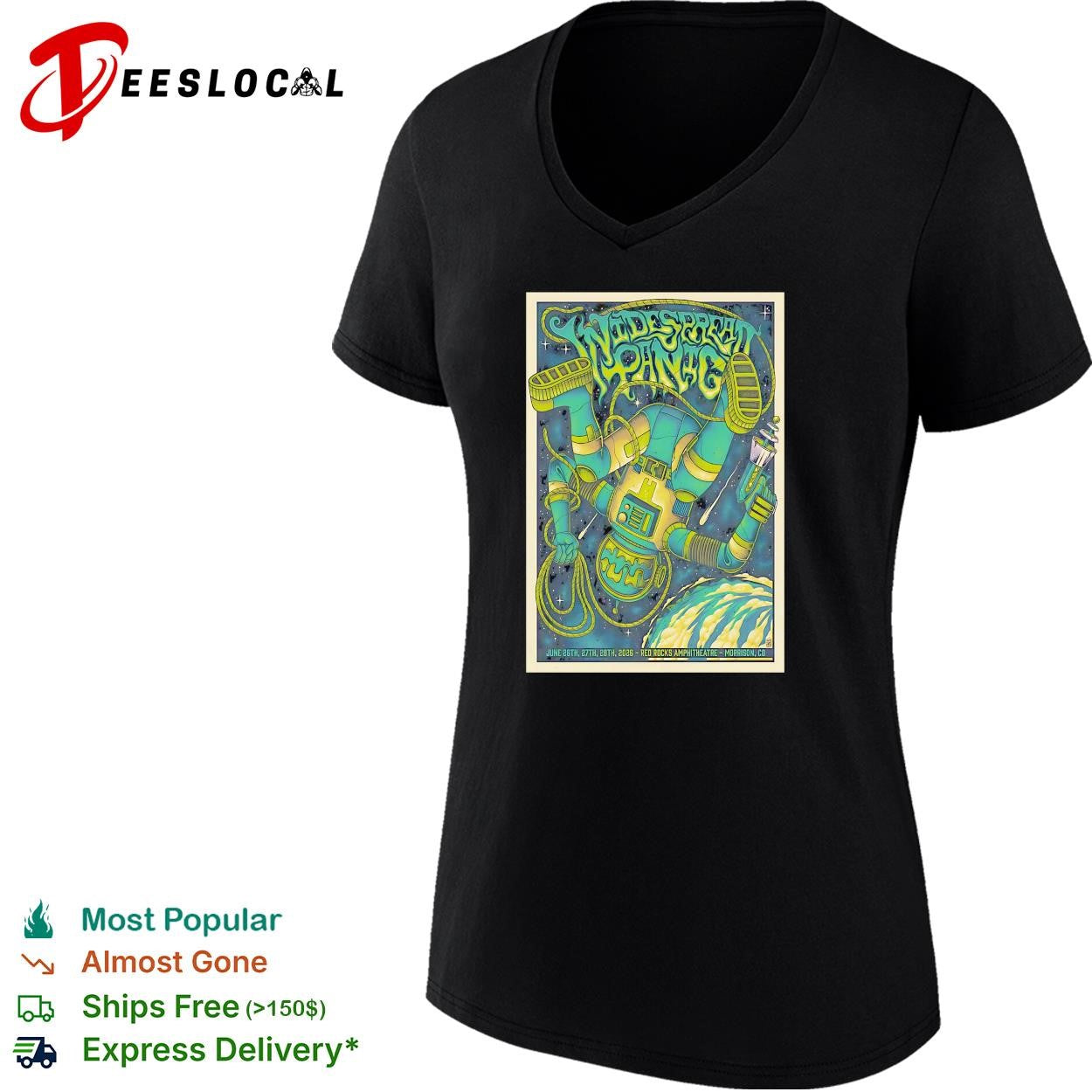 Widespread Panic Red Rocks Amphitheatre falling astronaut June 2026 shirt
