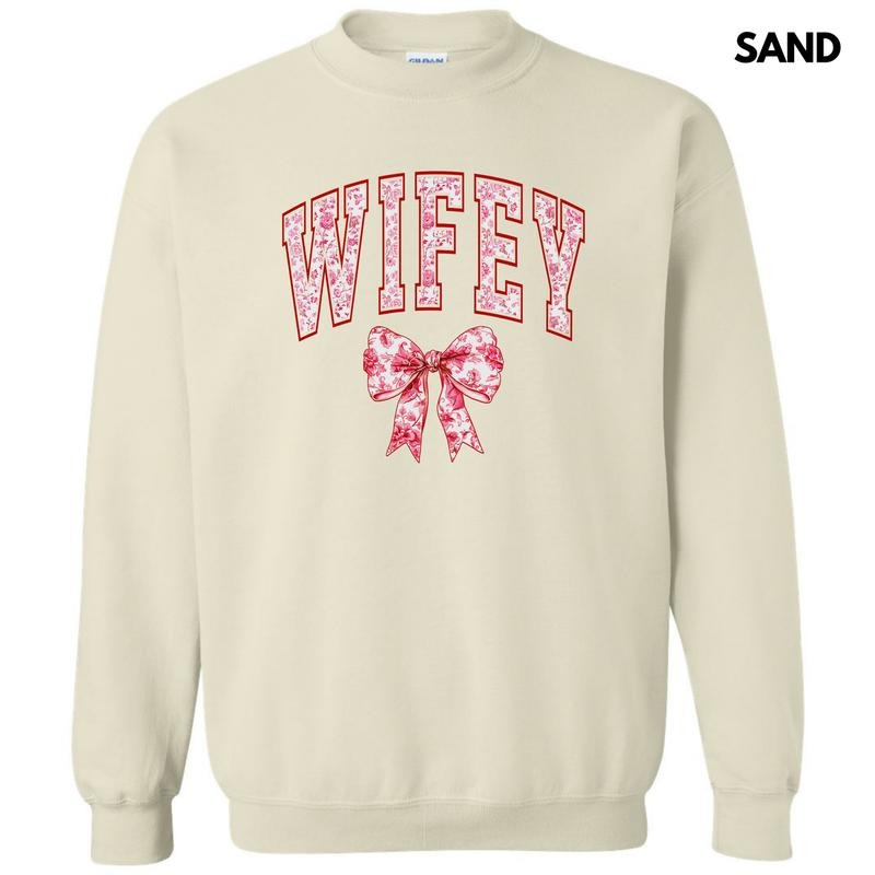Wifey Red Ginger Jar Florals Sweatshirt 'NLB' T-Shirts, Hoodie | PrintMintTees.com