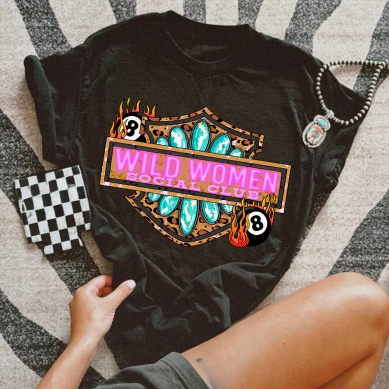 Wild Women Social Club Tee, vintage crewneck sweatshirts, western outfits women, cowgirl outfits, western clothing stuff...