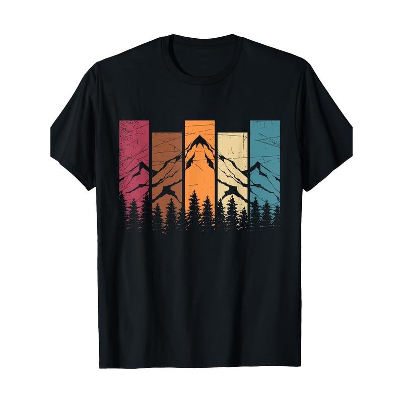 Wildlife Forest Natural Trees Vintage Outdoor Mountain Hiking T-shirt Made in USA Hoodie Sweatshirt | PrintMintTees.com