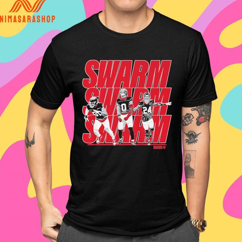 Will Anderson Jr, Azeez Al-Shaair And Derek Stingley Jr Swarm Shirts