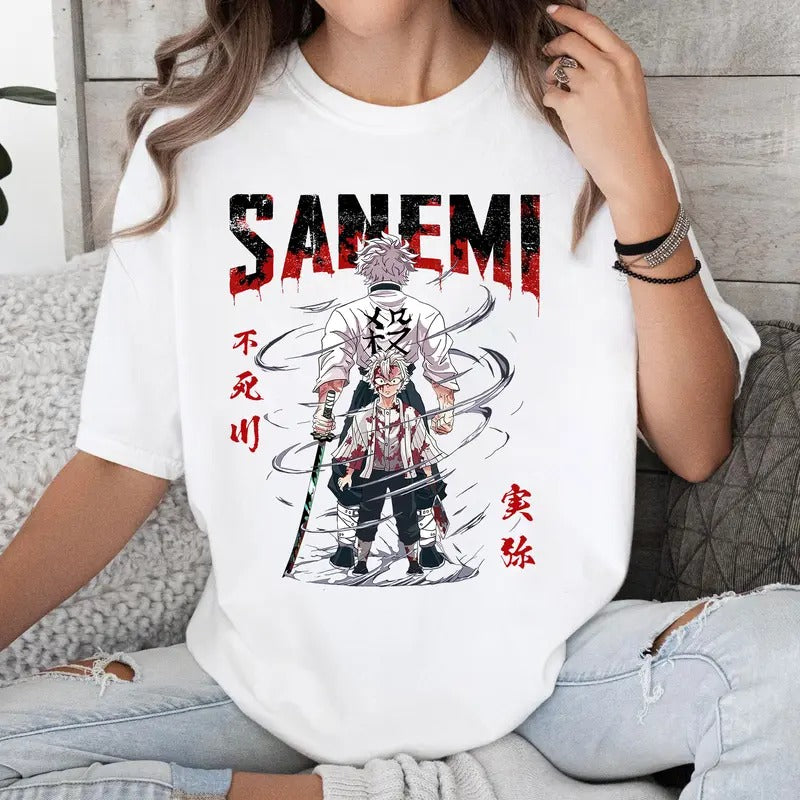 Wind Hashira DM Characters Shirt Crewneck Hoodie, Anime Otaku Shirt Comfort Cotton Sweatshirt | PrintMintTees.com