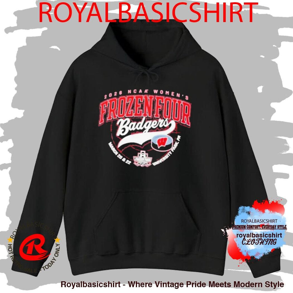 Wisconsin Badgers Women’s Hockey Winner National Champions NCAA Frozen Four 2026 Shirt