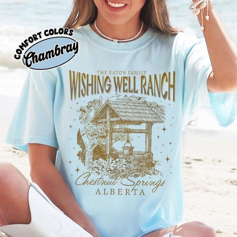 Wishing Well Ranch Comfort Colors Shirt, Chestnut Springs Cowboy Romance T Shirt, Bookish Cowgirl Tee, Bookish Gift For...