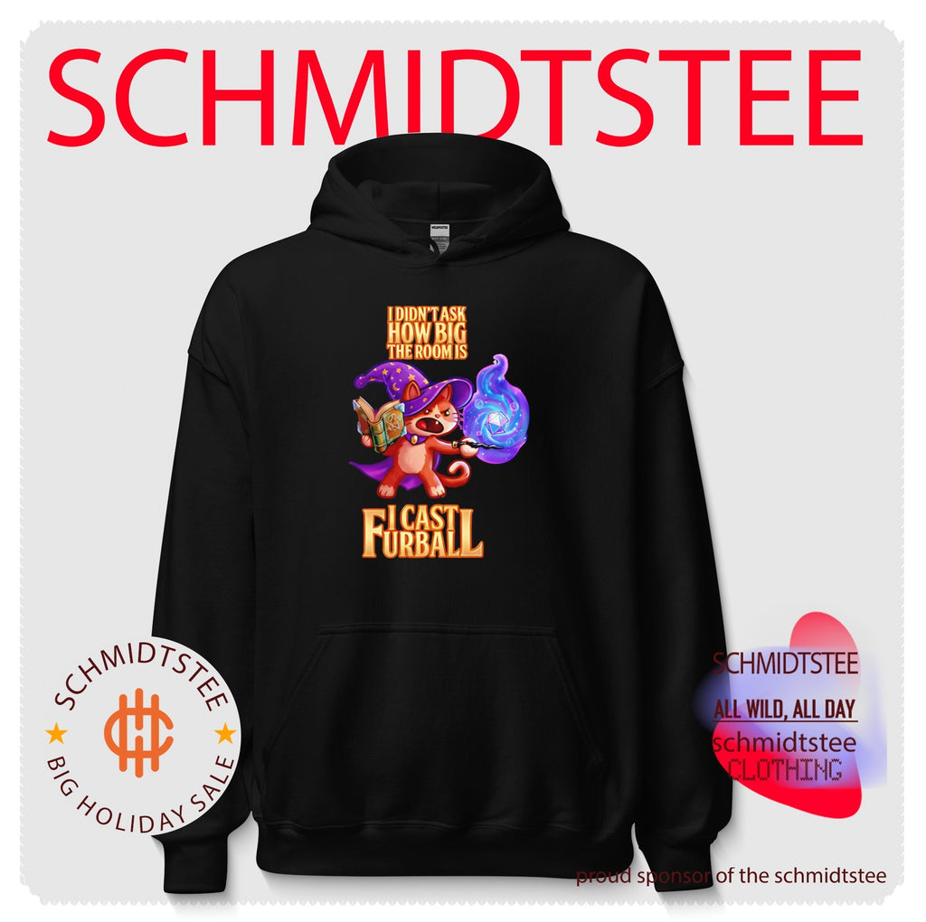 Wizard Cat I didn’t ask how big the room is I Cast Furball RPG Gamer shirt