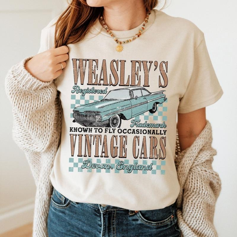 Wizard Flying Car Shirt, Vintage Flying Cars Shirt, Wizard Shirt, Weasley Shirt, Bookish Tee, Universal T-Shirt Hoodie...