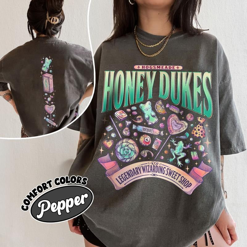 Wizard School Fandom Comfort Colors Shirt, Magic Candy Shop Tee, HP Inspired Chocolate Frog Hoodie Sweatshirt