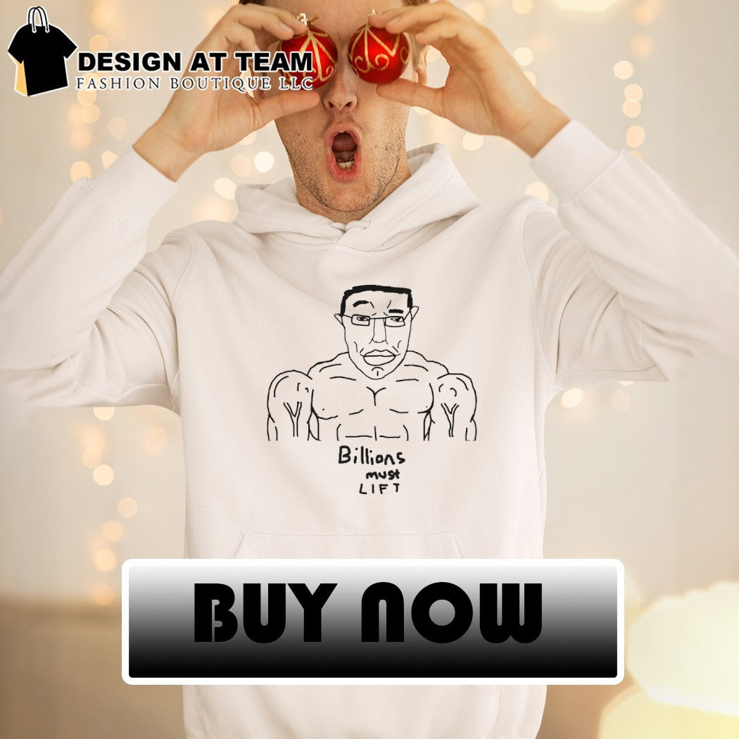 Wojak Chudjak Chud Buff Billions Must Lift Gym Workout shirt