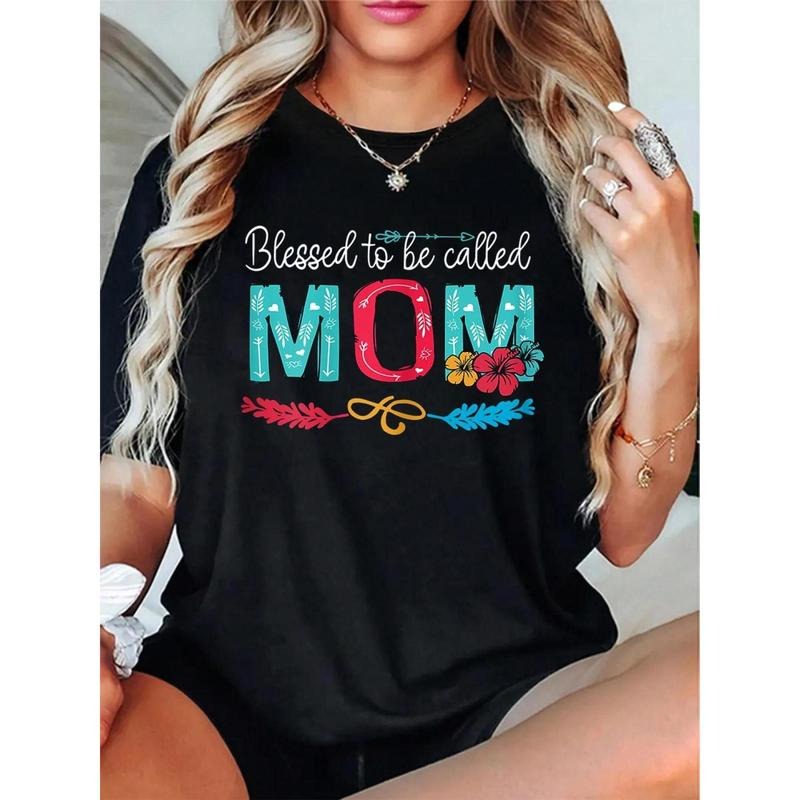 Women'S Blessed to Be Called MOM Graphic T-Shirt