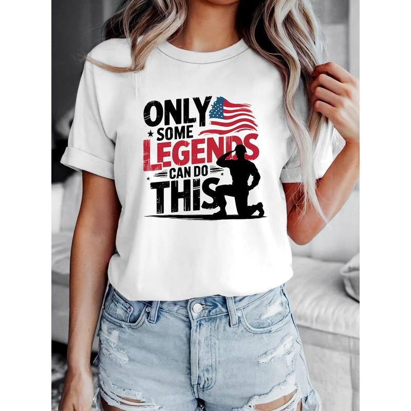 Women Support Veteran Printed Pure Round Neck Short Sleeved T-shirt style 02 Hoodie Sweatshirt | PrintMintTees.com
