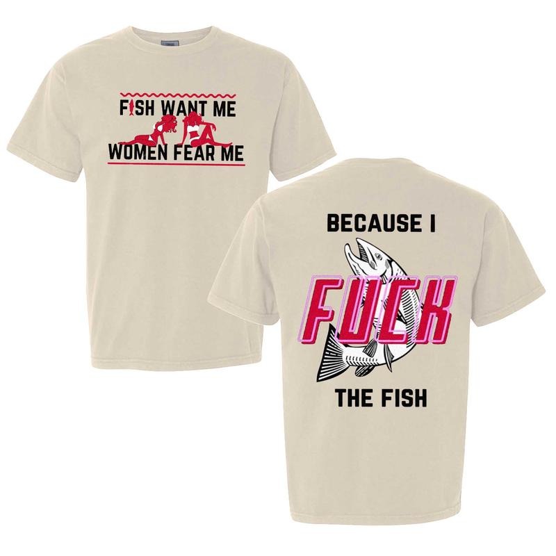 Women Want Me Fish Fear Me 2 Sides Vintage Shirt, Retro Bass Fisher Tee, Meme Fishing Outfit, Sarcastic Shirt, Fisher...