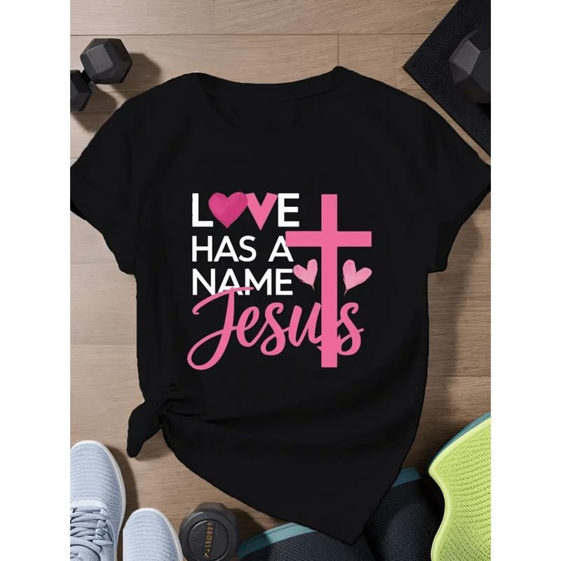 Women's Black Casual T-Shirt