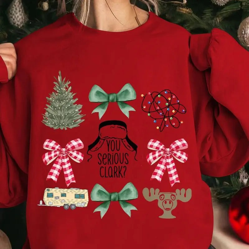 Women's Cartoon Graphic Print Crew Neck Sweatshirt, Casual Drop Shoulder Long Sleeve Pullover, Women's Fall & Winter...