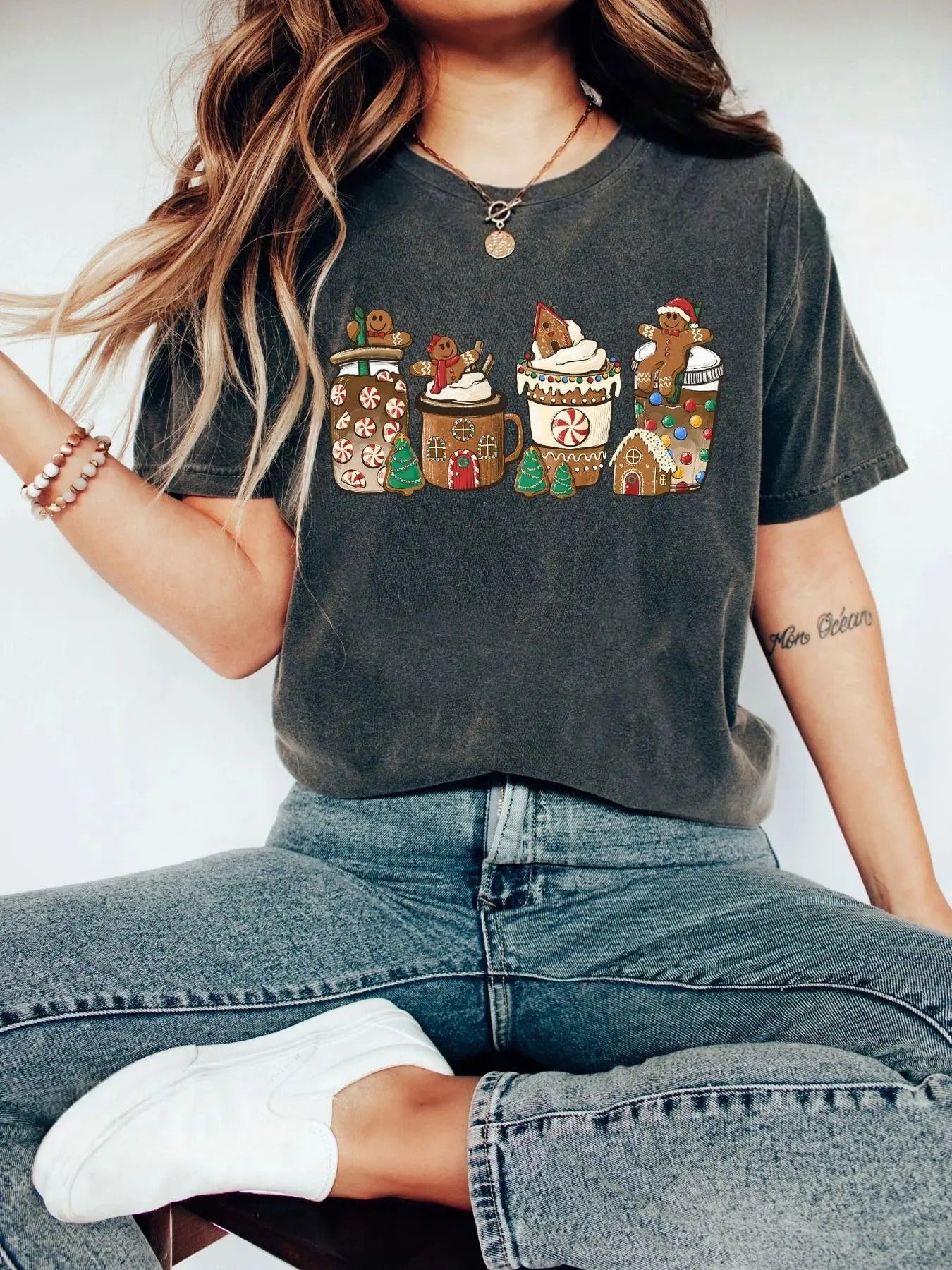 Cartoon Print Round Neck Casual Drop Shoulder Short Sleeve Daily Clothes All Seasons T-Shirts, Hoodie, Sweatshirt