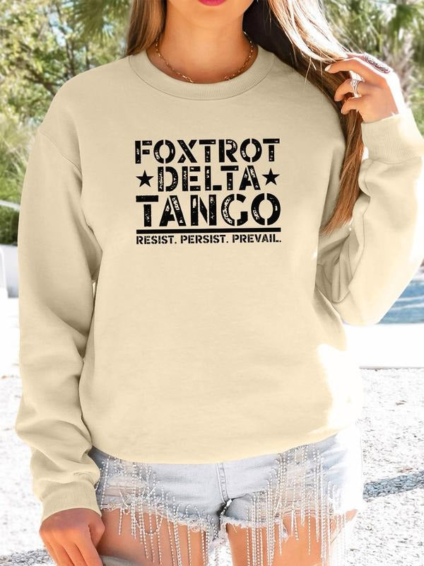 Women's Casual Floral Print Long Sleeve Round Neck Pullover Sweatshirt, Fitted Kint Fabric, Fall & Winter Fashion, 9...