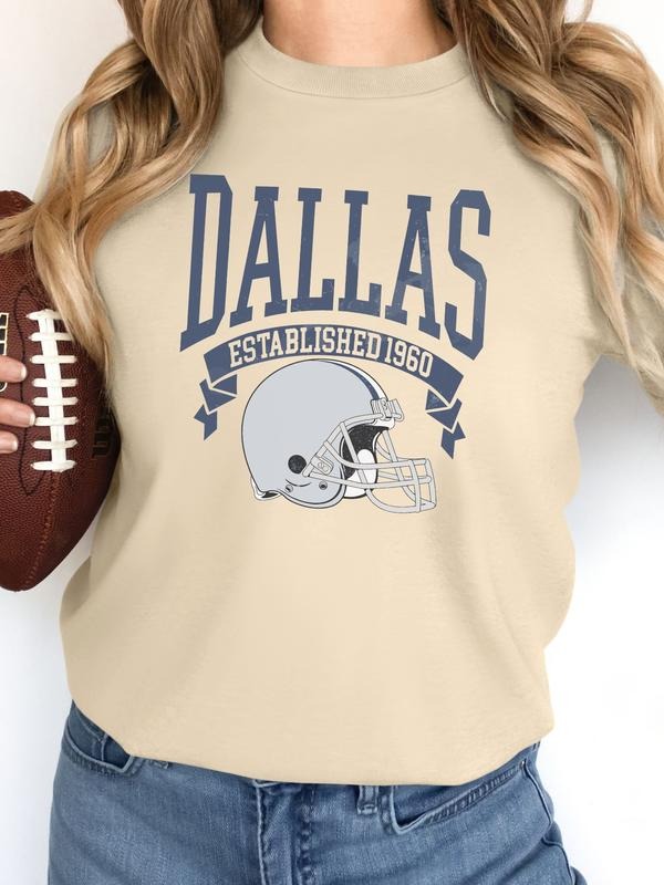 Women's Casual Rugby Print Long Sleeve Pullover Sweatshirt, Round Neck Fitted Design, Available in 6 Colors for Fall &...
