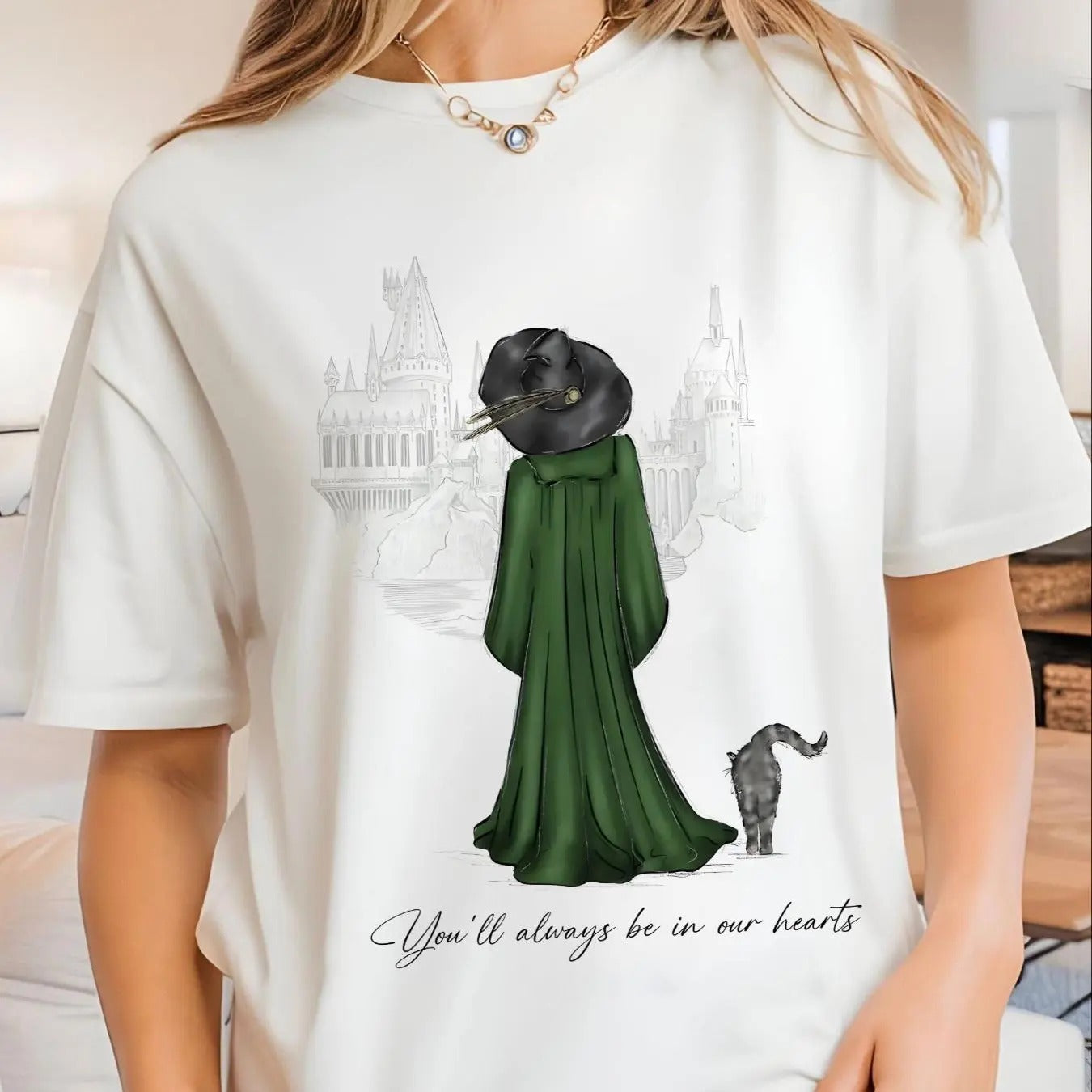 Cat & Figure & Letter Print Round Neck Casual Drop Shoulder Short Sleeve Summer Clothes Daily T-Shirts, Hoodie, Sweatshirt