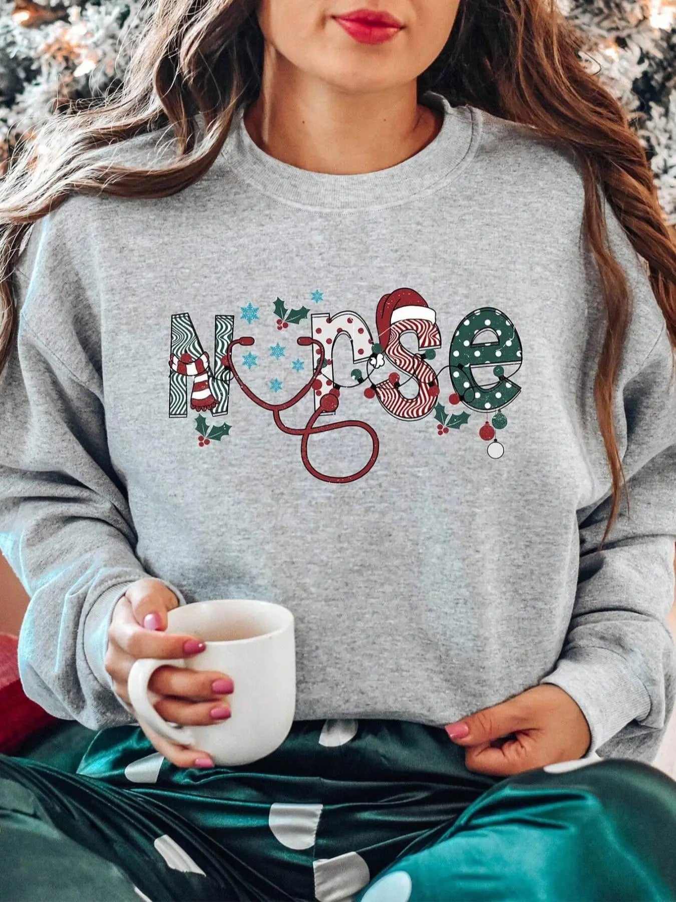 Letter Print Drop Shoulder Casual Long Sleeve Round Neck Daily Clothes All Seasons T-Shirts, Hoodie, Sweatshirt