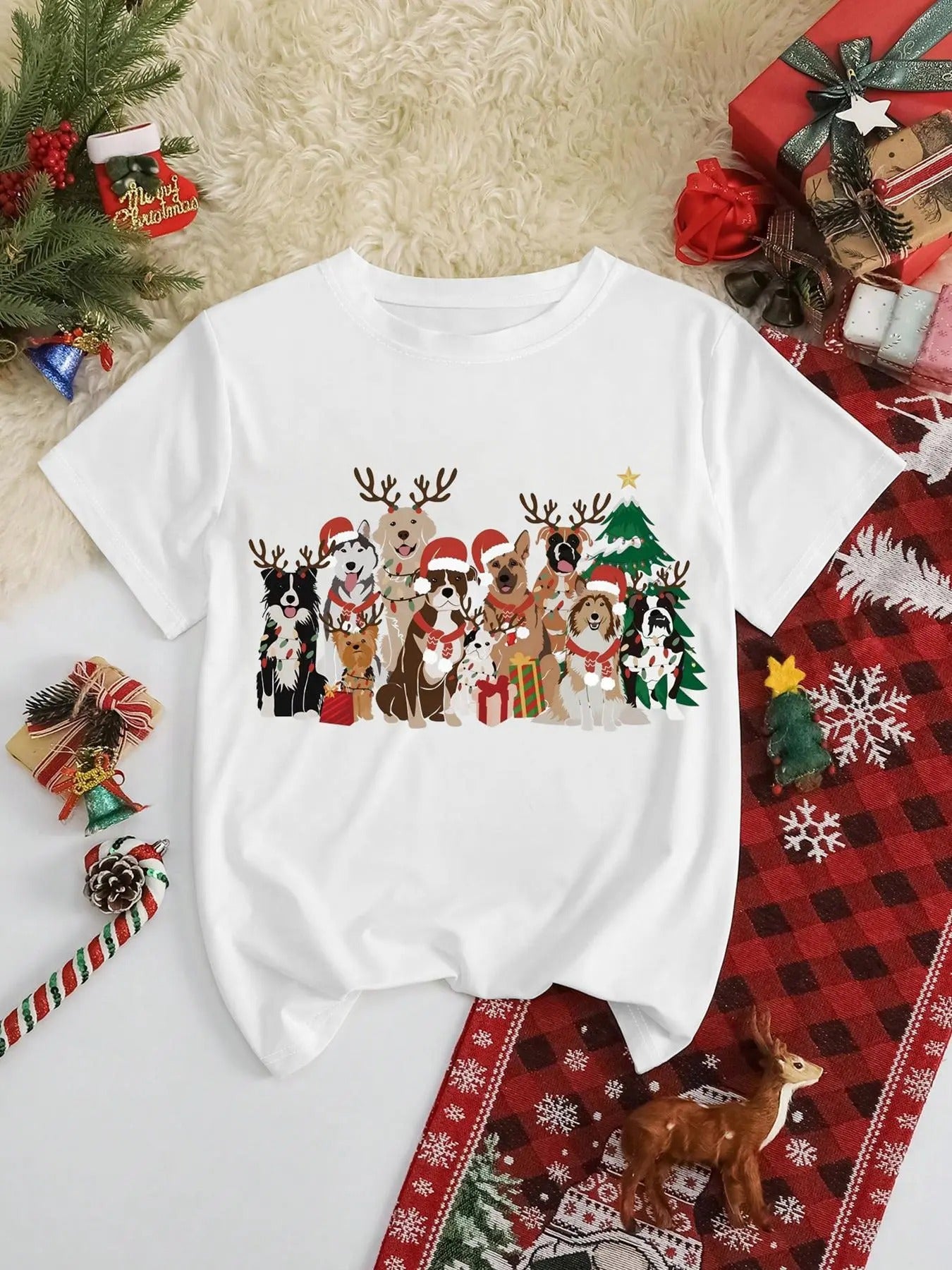 Print Round Neck Casual Short Sleeve Crew Neck Fall & Winter Top Daily Shirt Hoodie Sweatshirt