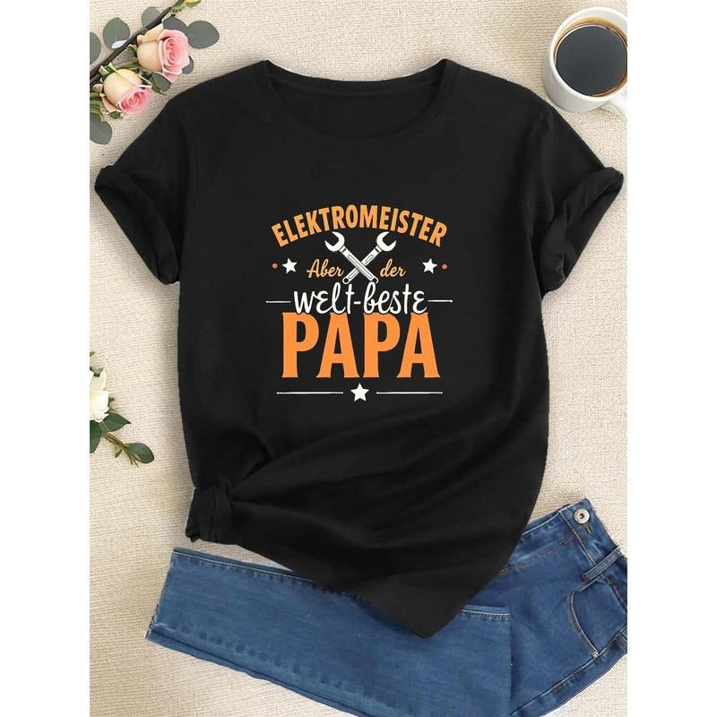 Women's Electrician Dad Graphic T-Shirt