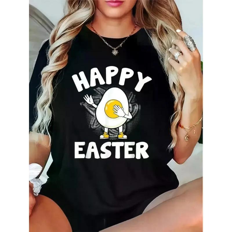 Women's Happy Easter Graphic T-Shirt | Casual style 02 Hoodie Sweatshirt | PrintMintTees.com