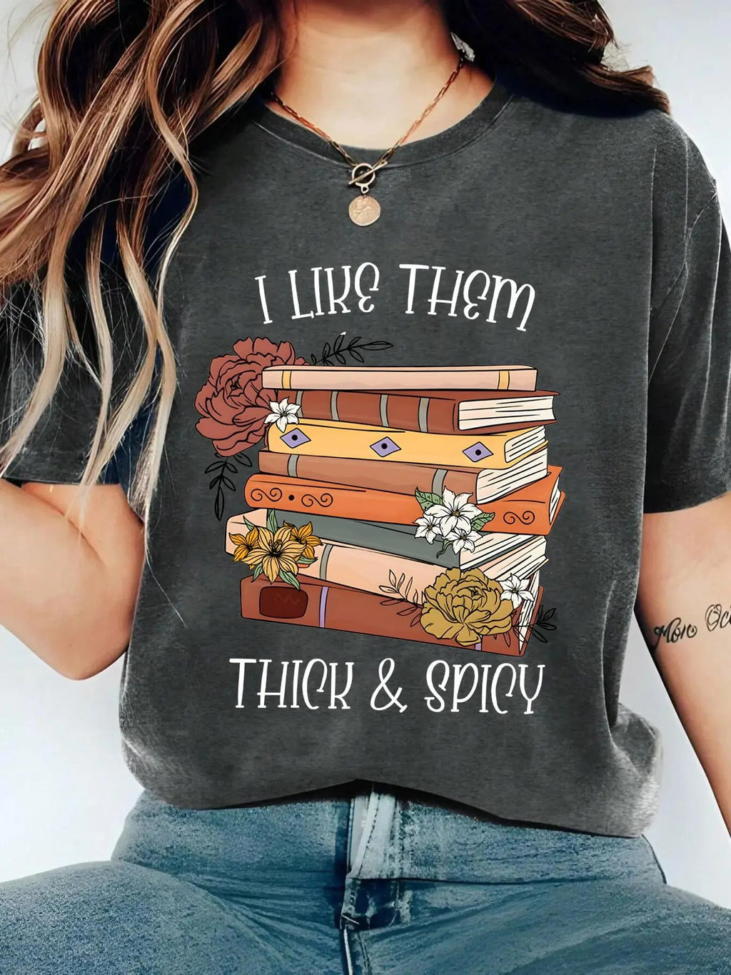Letter & Book Print Round Neck Vintage Casual Short Sleeve Daily Summer Clothes T-Shirts, Hoodie, Sweatshirt