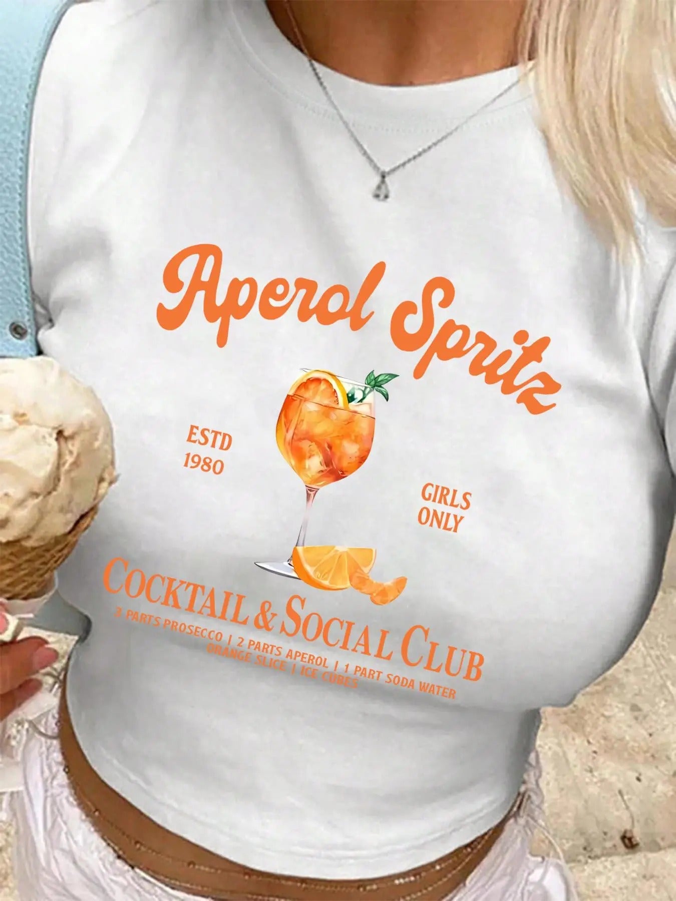 Letter & Drinks Round Neck Skinny Casual Short Sleeve Daily Clothes All Seasons T-Shirts, Hoodie, Sweatshirt