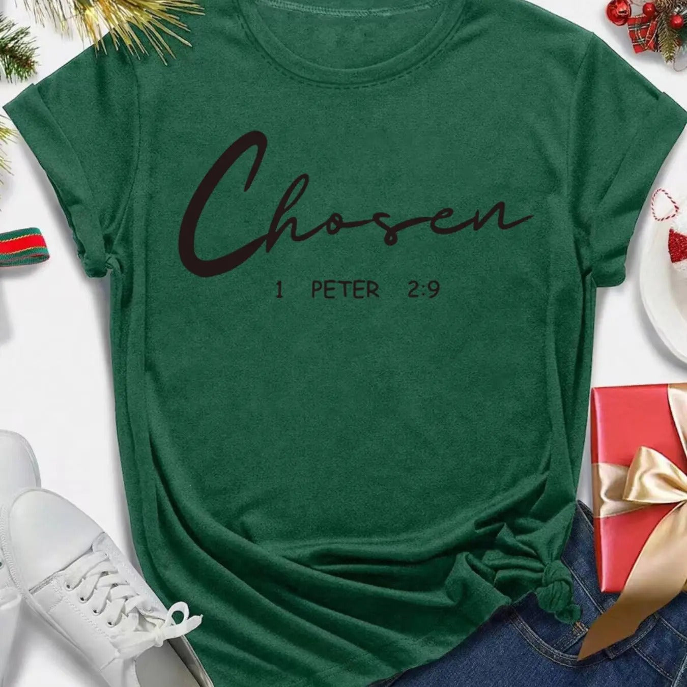Women's Letter & Number Print Round Neck Tee, Casual Short Sleeve Crew Neck T-shirt for Daily Wear, Ladies Clothes for...