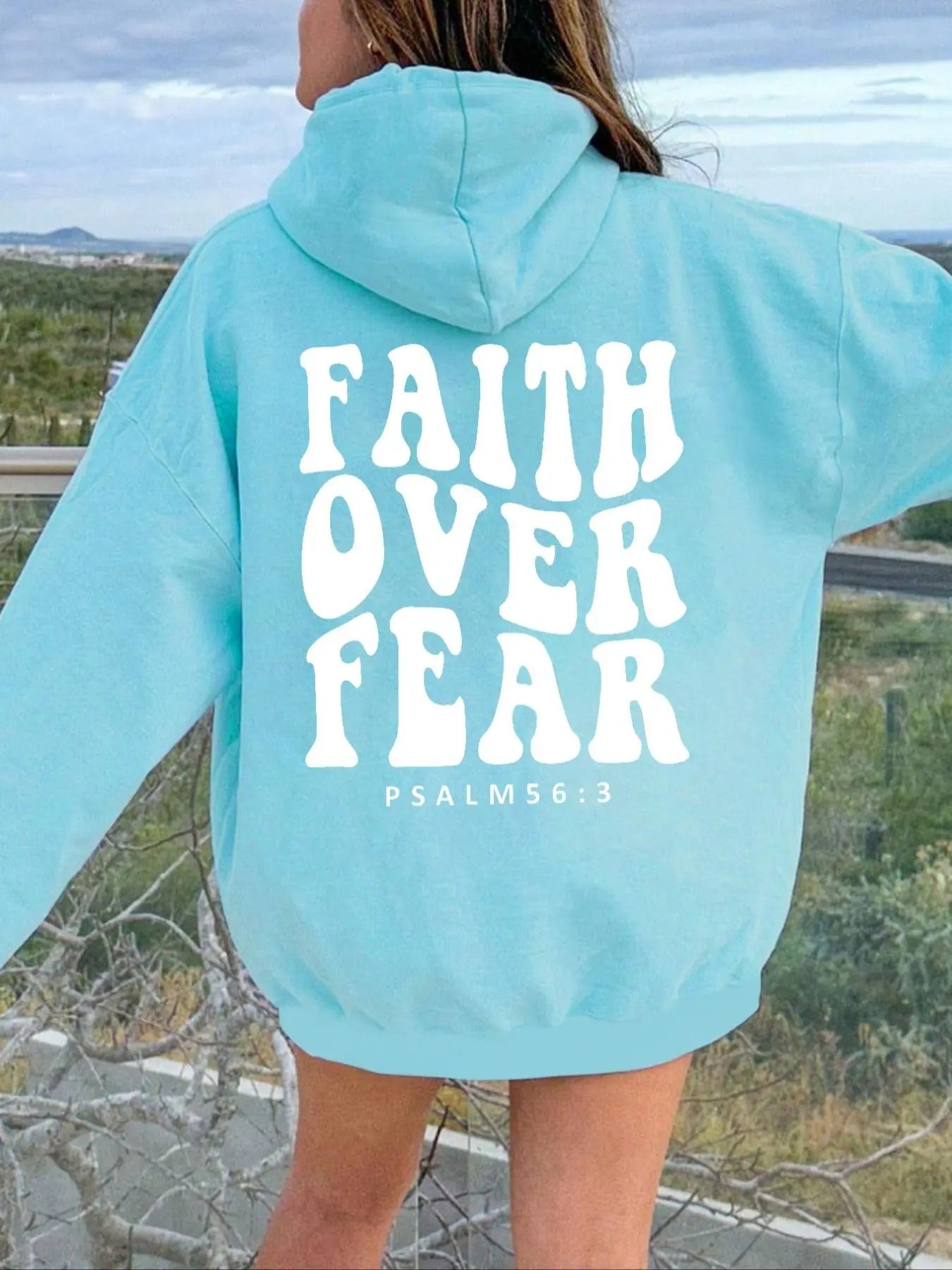 Letter & Slogan Print Drop Shoulder Casual Drawstring Pocket Hooded Daily Outdoor Clothes Fall & Winter Shirt Hoodie Sweatshirt