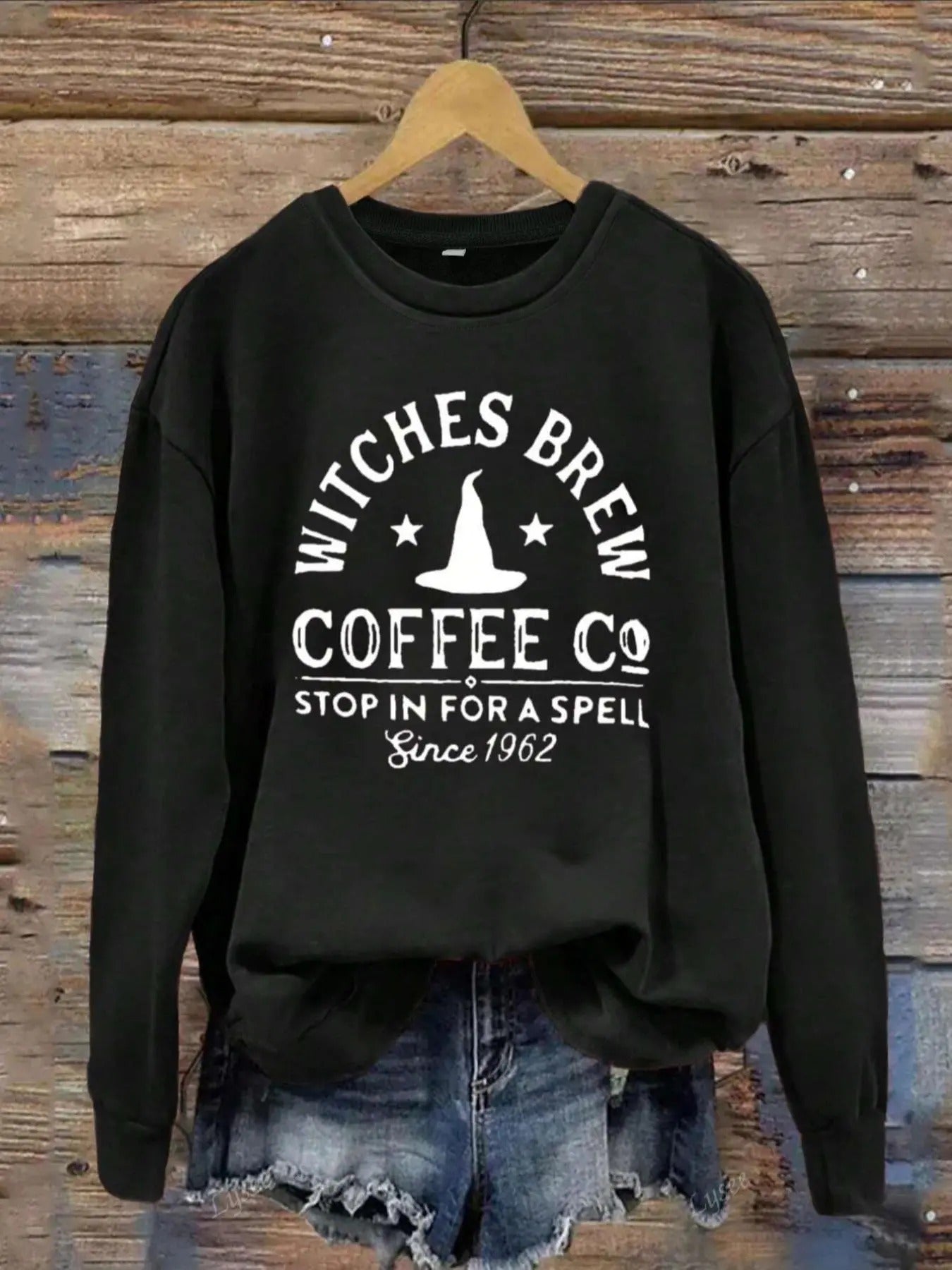 Letter Print Drop Shoulder Casual Long Sleeve Round Neck Fall & Winter Clothes Daily Wearstyle{N002}2 T-Shirts, Hoodie, Sweatshirt