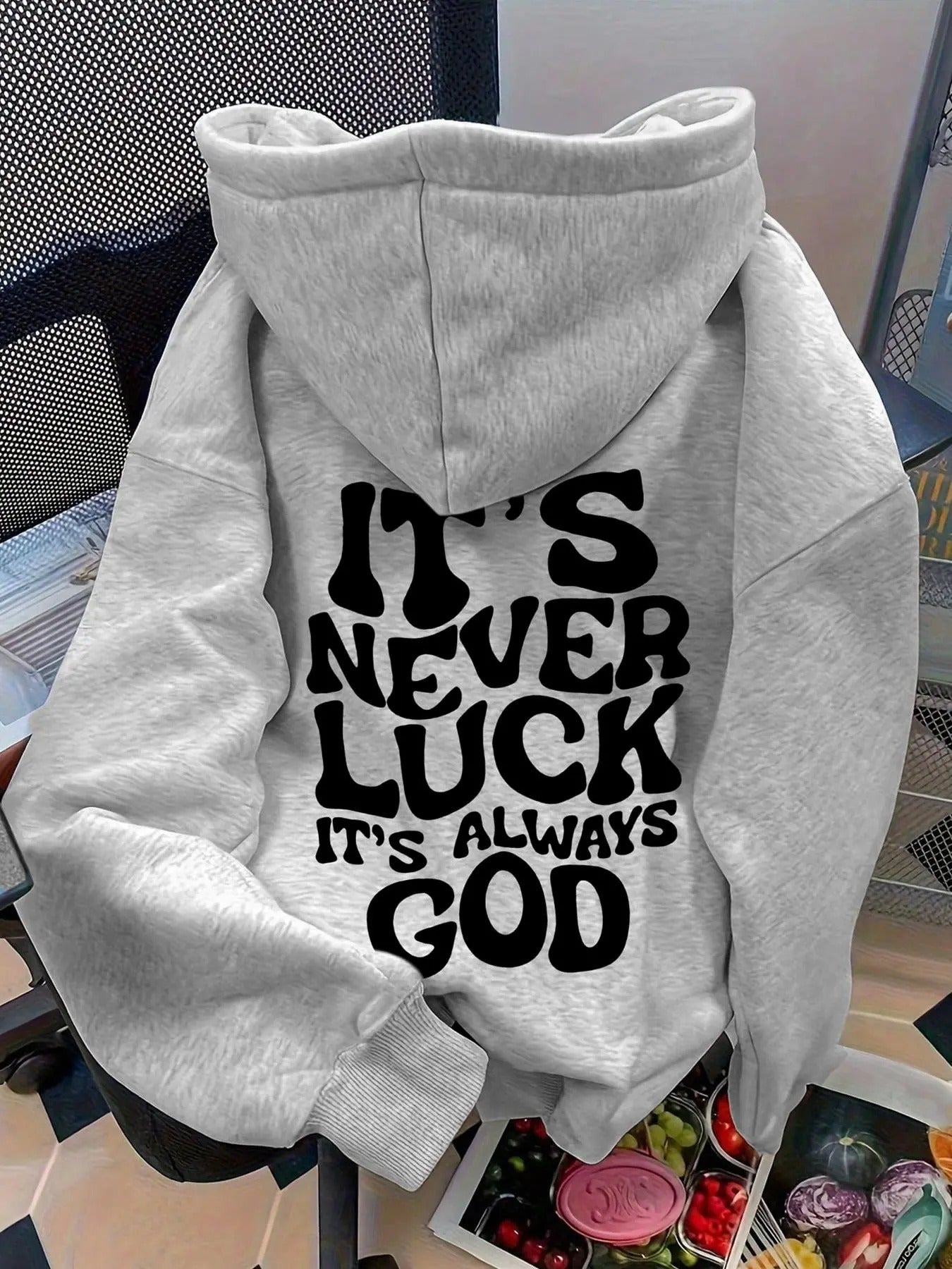 Women's Letter Print Hoodie, Casual Hooded Sweatshirt for Daily Wear, Ladies Clothes for Fall & Winter Shirt