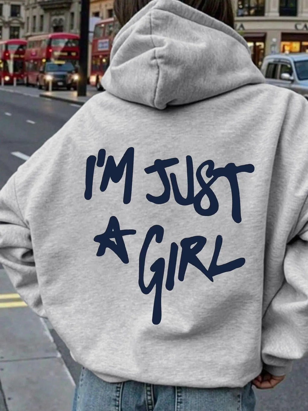 Women's Letter Print Hoodie, Fashion Casual Hooded Sweatshirt for Daily Holiday Outdoor Wear, Ladies Clothes for Spring &...