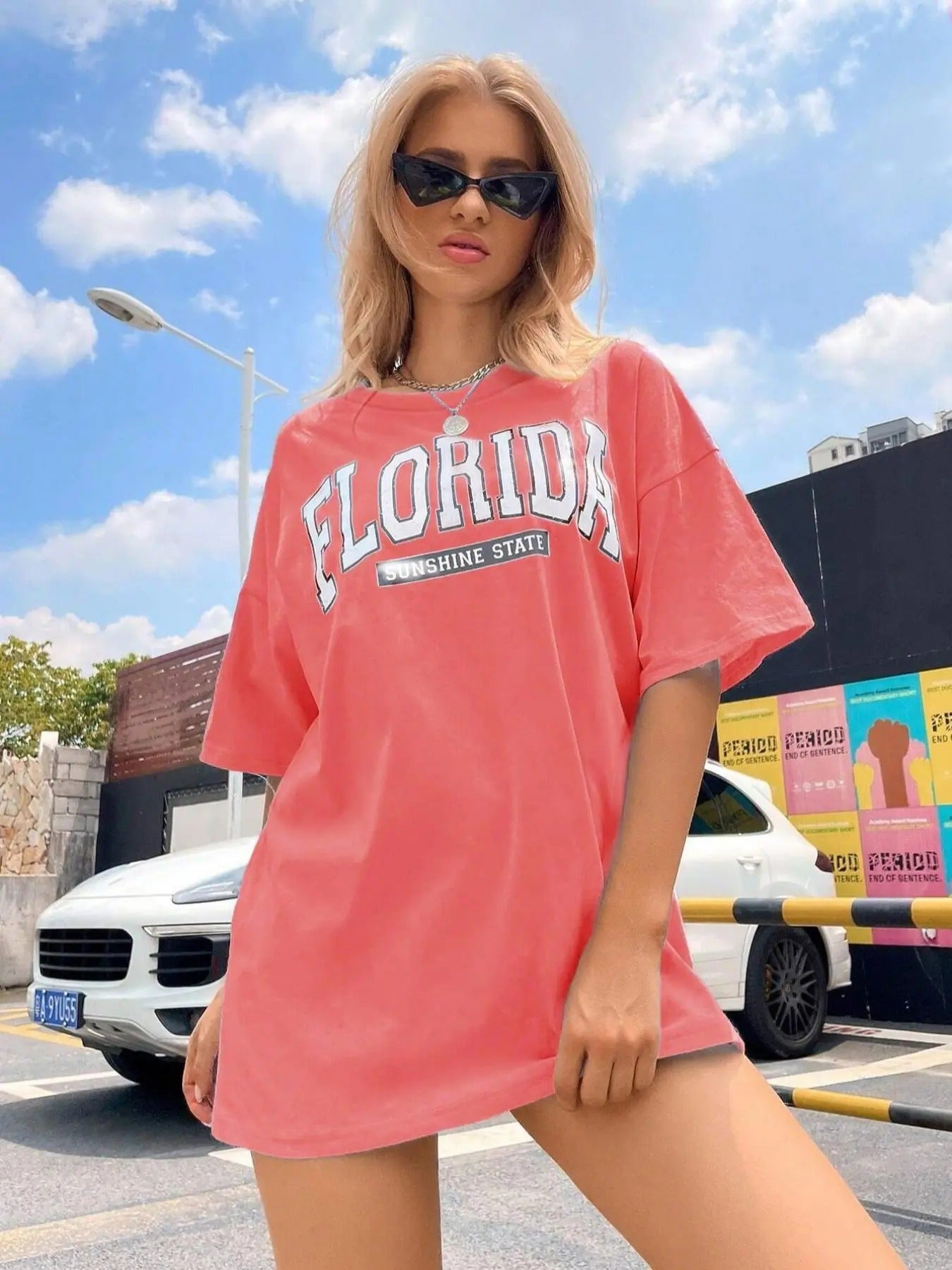 Women's Letter Print Round Neck Tee, Casual Half  Sleeve T-shirt for Summer, Fashion Women's Top for Daily Wear Hoodie...